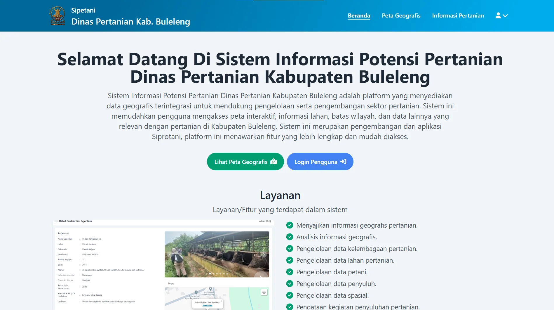 SIPETANI Project Mockup